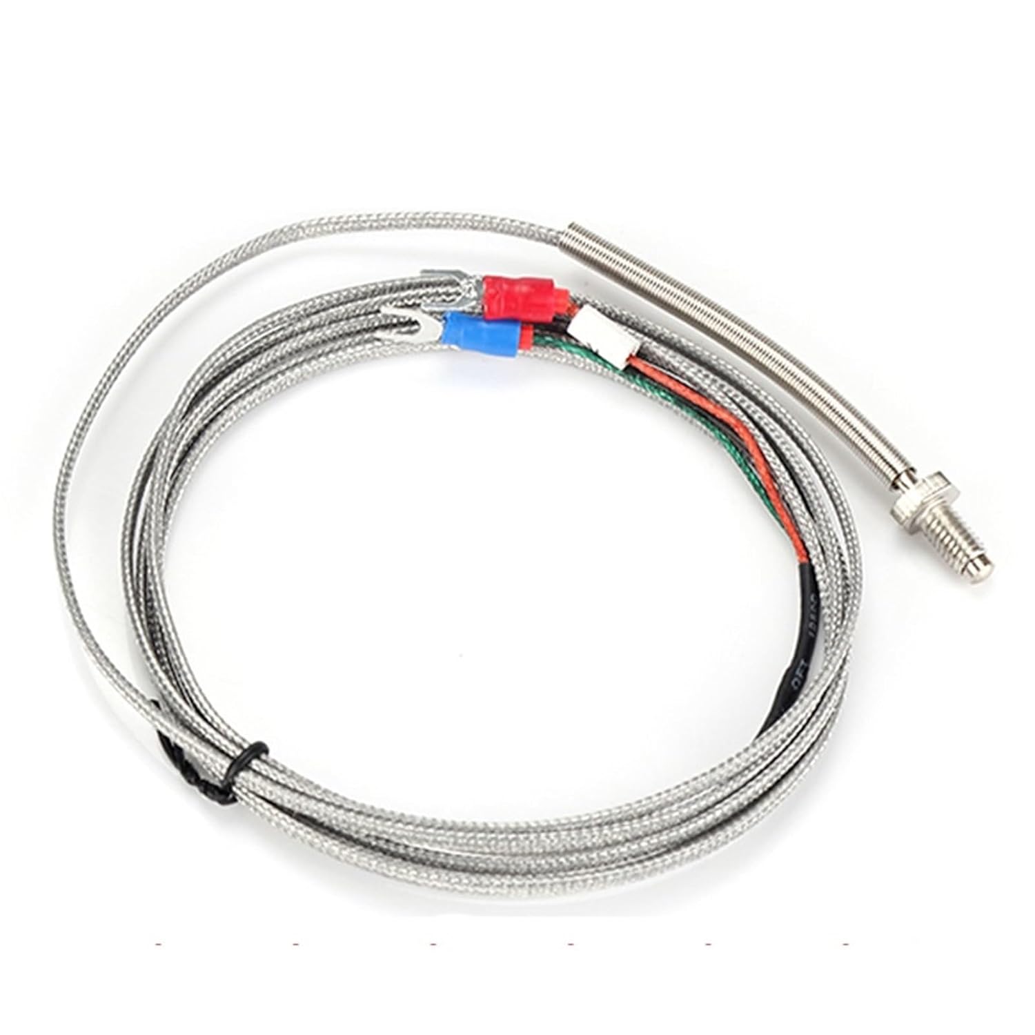 Insulate Thermocouple M6 Screw K J Type with Wire Cable WRNT-02 Temperature Sensor 1Pcs(M6 K Type 1m)