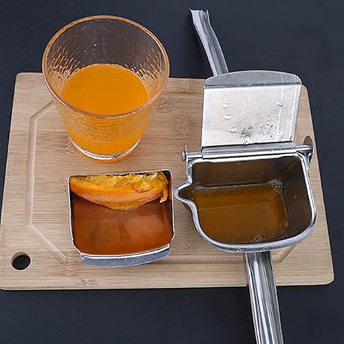 Miniatura 7 de Exprimidor de limón de acero inoxidable 304, exprimidor de cítricos, prensa manual resistente, exprimidor de lima, extractor de jugo, exprimidor de