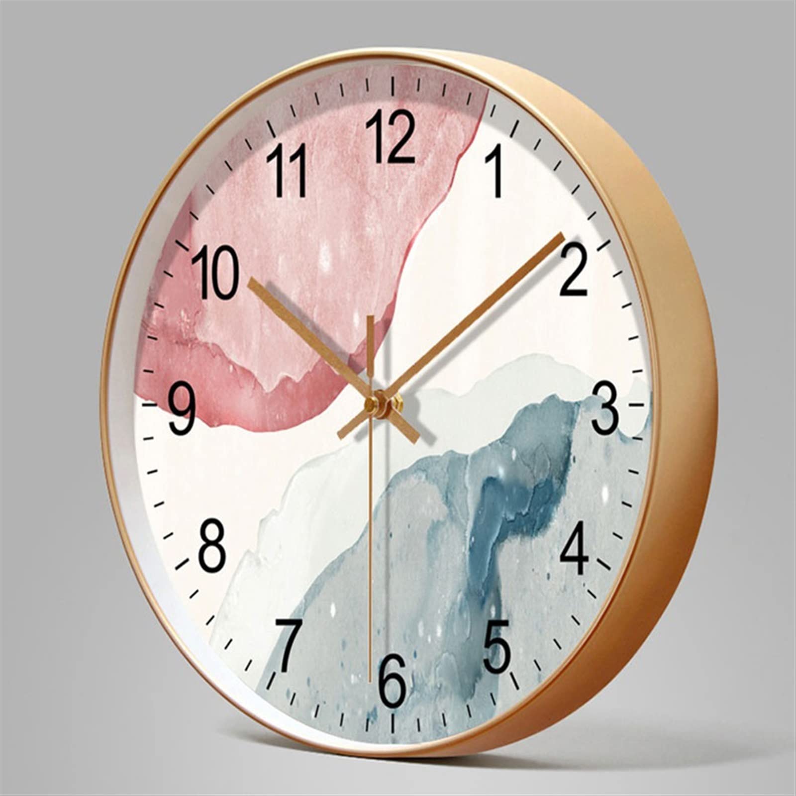 Cucina Orologio da parete rotondo moderno di lusso leggero 10 pollici / 12 14 silenzioso decorativo for interni Decorazioni per interni(14inch)