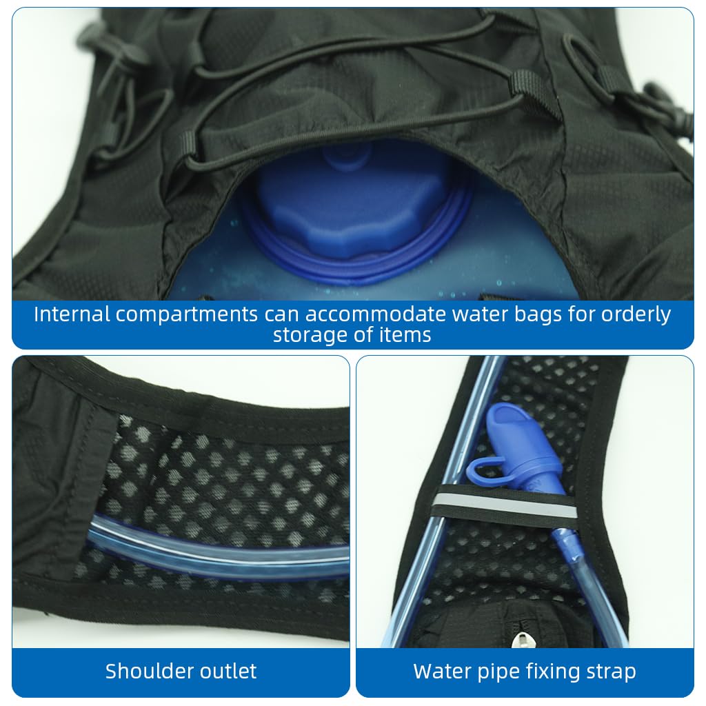 Proberos® 5L Hydration Backpack Vest with 2L Water Bladder, Quick Dry 2