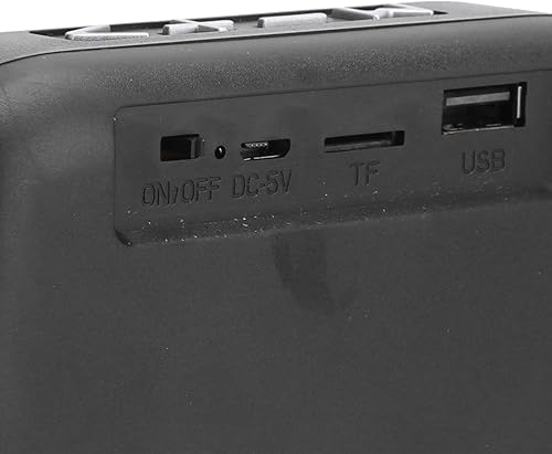 Miniatura 2 de Dilwe Altavoz Bluetooth, mini subwoofer USB portátil inalámbrico con radio FM, altavoz Bluetooth de calidad de sonido de alta fidelidad adecuado