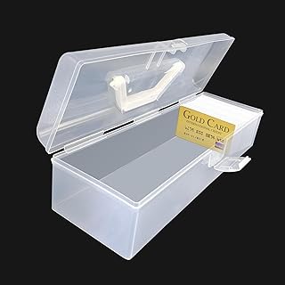 High Capactiy Trading Card Storage Box, Playing Card Deck Boxes Empty Plastic, Board Game Baseball Card Organizer, Gaming Cards, Empty Plastic Storage Box, Snaps Closed