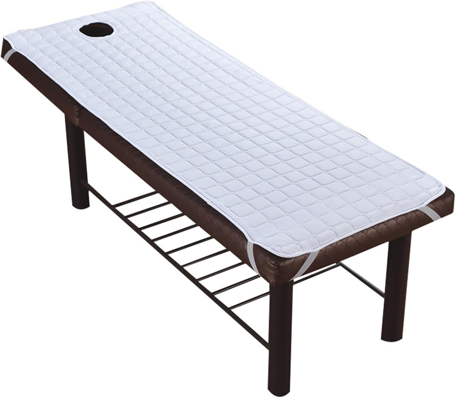A,S190x80cm/75x31in, Conforts Massage Table Padding with Square Holes, Comfortable Massage Bed Topper with Face Hole, Thickened Spa Massage Table Pad, Massage Table Pad (Bed Not Included)