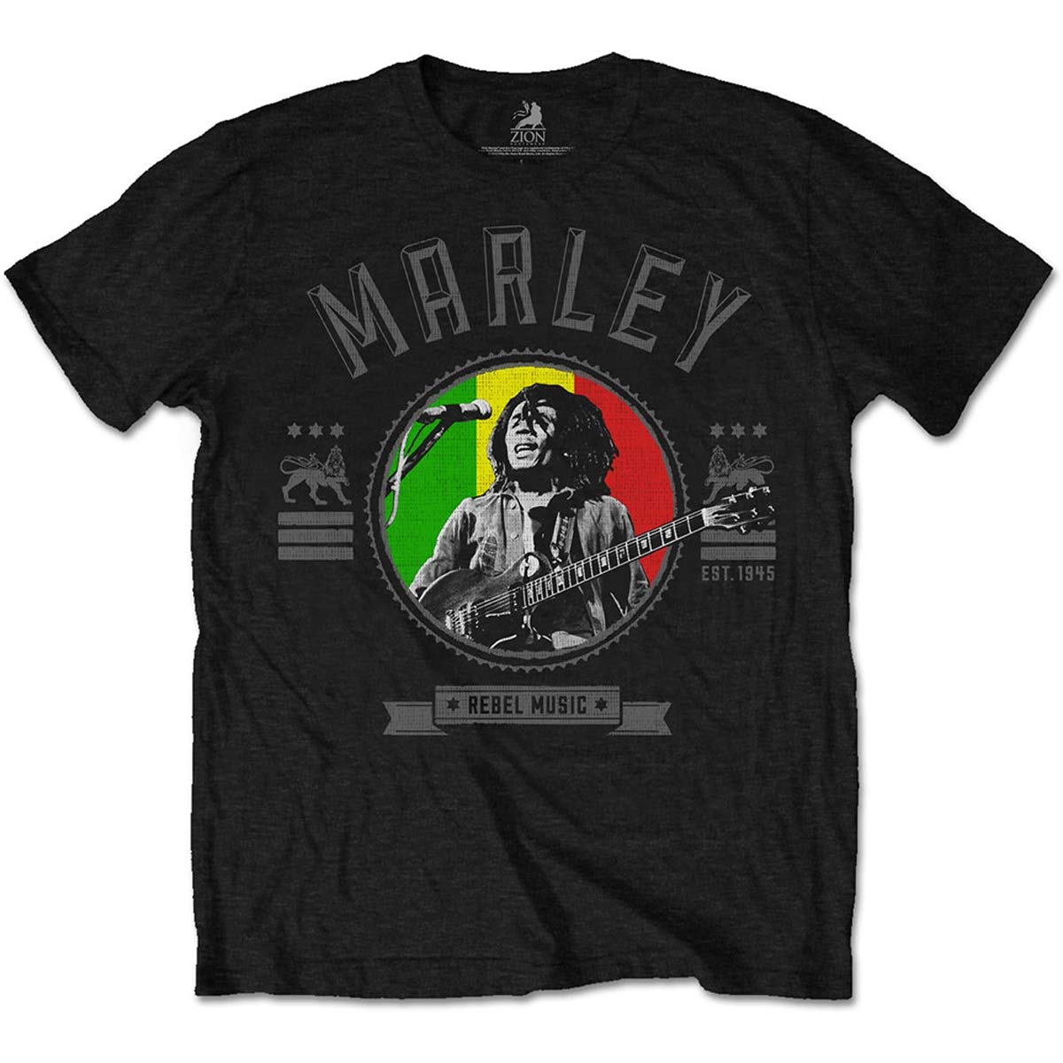 Bob Marley - Licensed T-Shirt - Cotton - Black - XL
