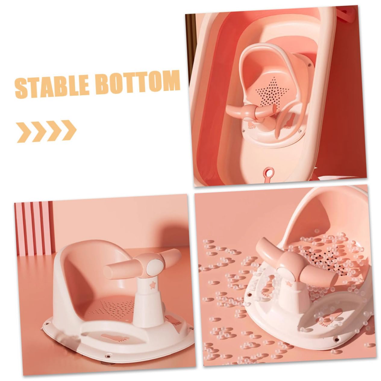 Asiento de Baño para Ñiño Diseño Antideslizante, Material Pp y Tpe Seguro, Adecuado Hogar y Apartamento, Proporciona una Experiencia de Baño Segura y Cómoda