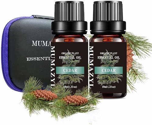 Juego de aceites esenciales de cedro orgánico natural de grado puro para difusor, limpieza, hogar, dormitorio, perfumes, humidificador, jabón,