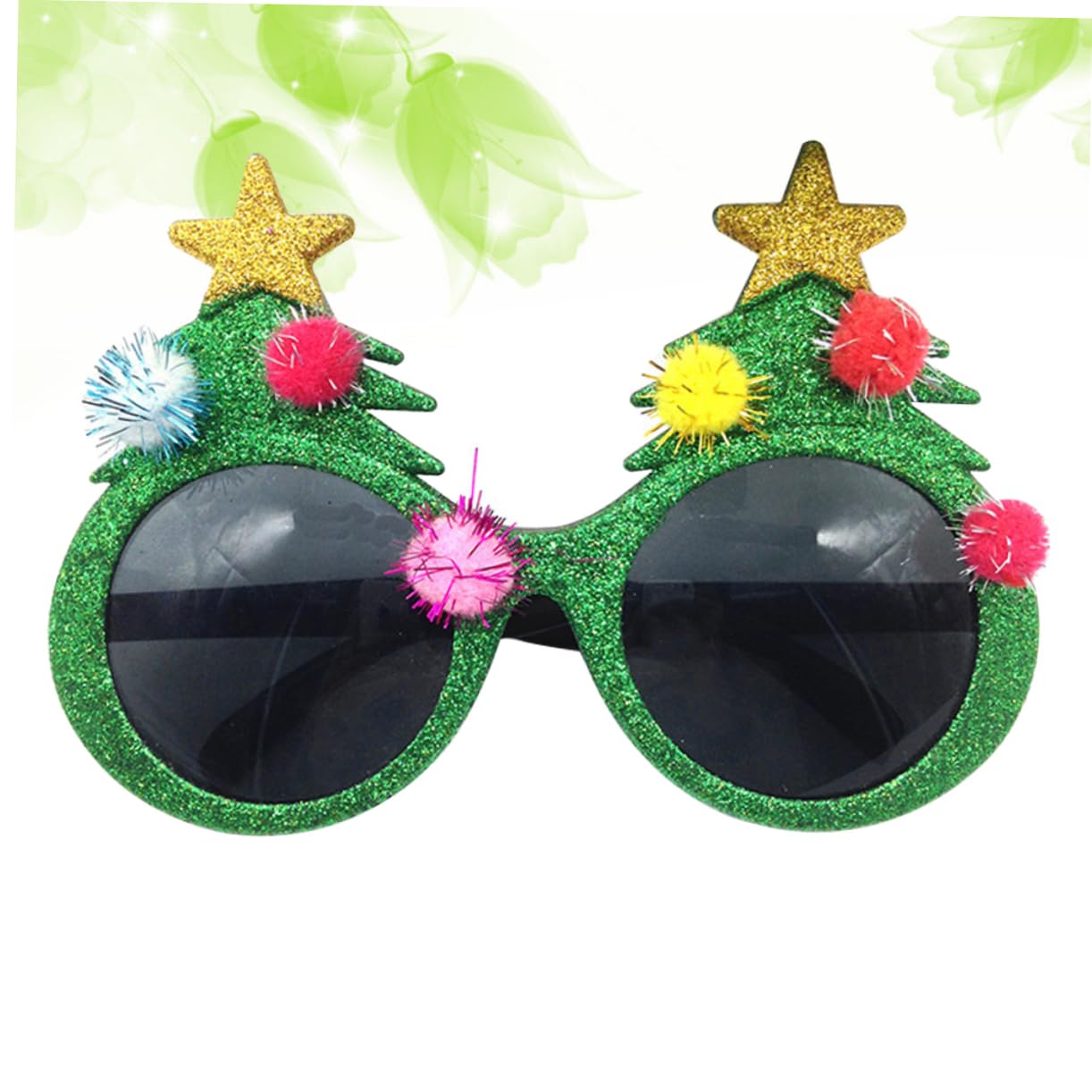 MOONIGHTING 2025 Shaped Holiday New Year's Eve Props Party Favor America Flag Plastic Frame Glasses-4 Pack