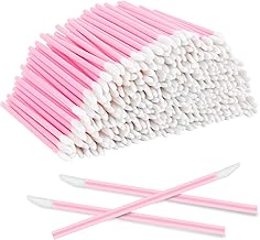 300PCS Disposable Lip Brushes Pink lip wands Lipstick Applicators Lip Gloss Wands Concealer Brushes Lip Applicators Lipstick Wands Eyeshadow Applicator Tool Disposable Cosmetic Brush Tool