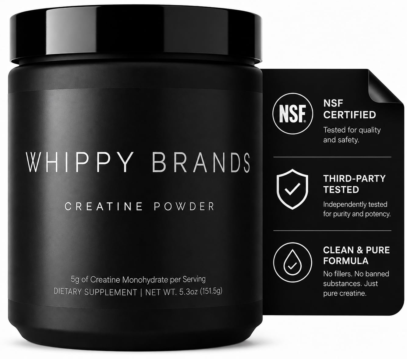 Creatine Powder, NSF Certified, Unflavored, 30 Servings