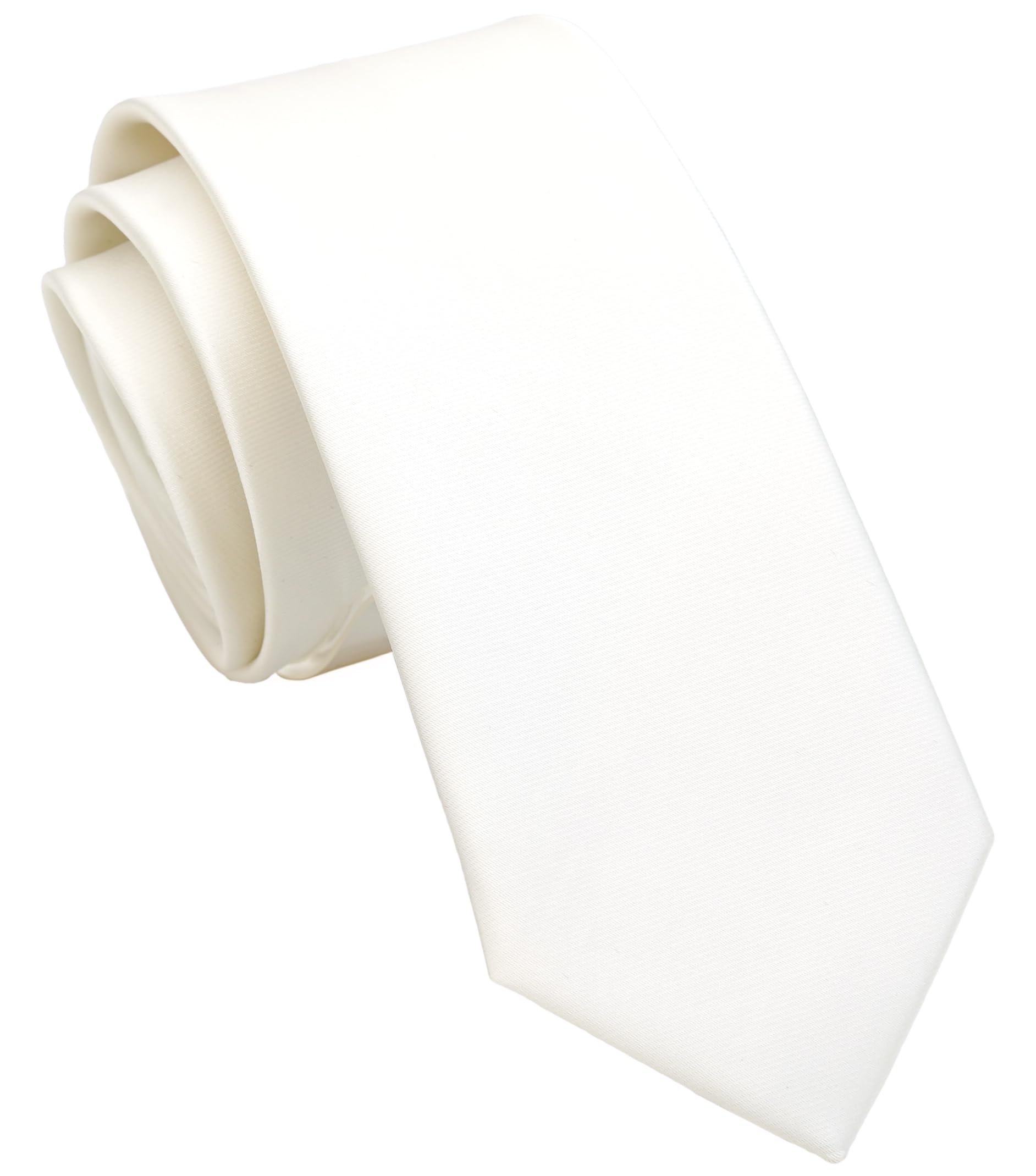 Skinny Ties for Men, 2.5-Inch Slim Neckties, Solid Color Packs