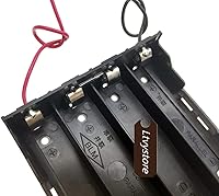 Vista 7 de Soporte para batería 18650, 3 piezas, 4 ranuras x 3.7 V, 14.8 voltios, caja de almacenamiento de batería DIY, en serie, caja de baterías de plástico