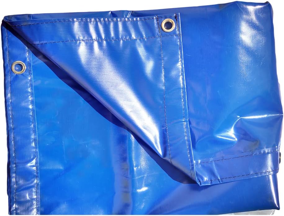 XTARPS 6x10 Heavy Duty, 16 Mil Vinyl Tarp - Waterproof, Great for Truck, Equipment, Roof, Construction, Kennel, Hay & Camping Protection