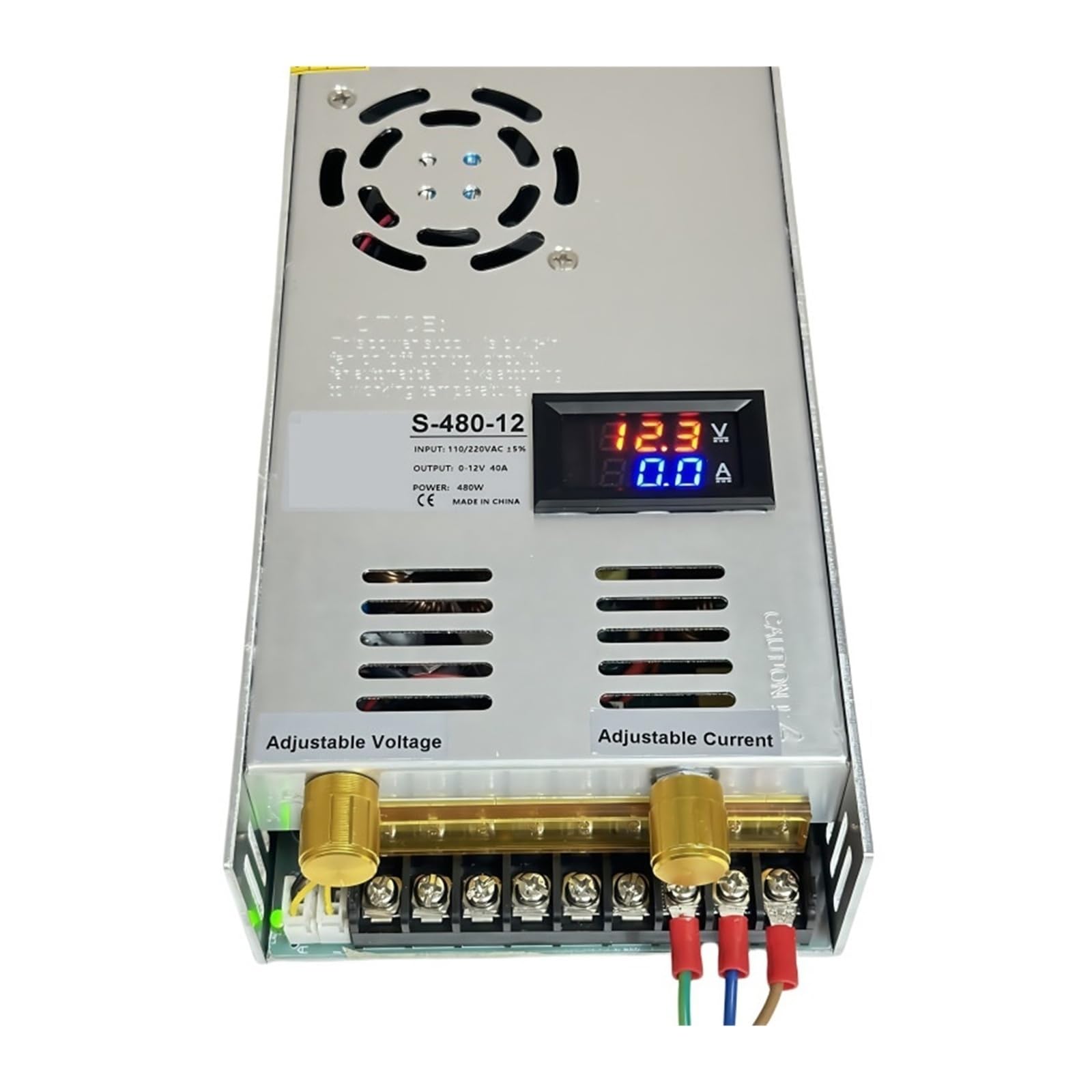 DC 0-12V a 0-100V Fuente de alimentación conmutada de CC ajustable 480W