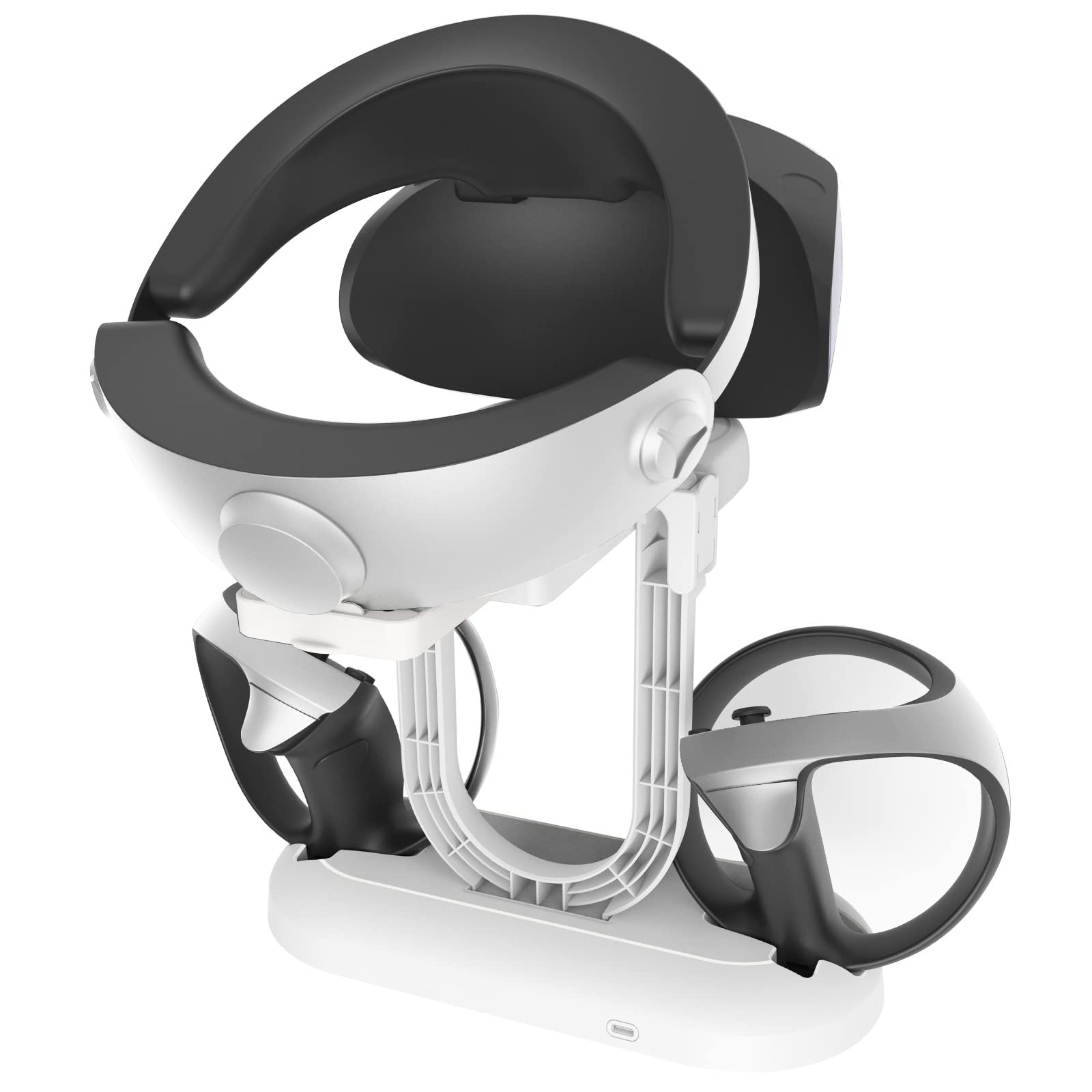 Charging Station for PS VR2 Controller with Display Stand Fast Charger Dock for PlayStation VR2 Headset Accessories with