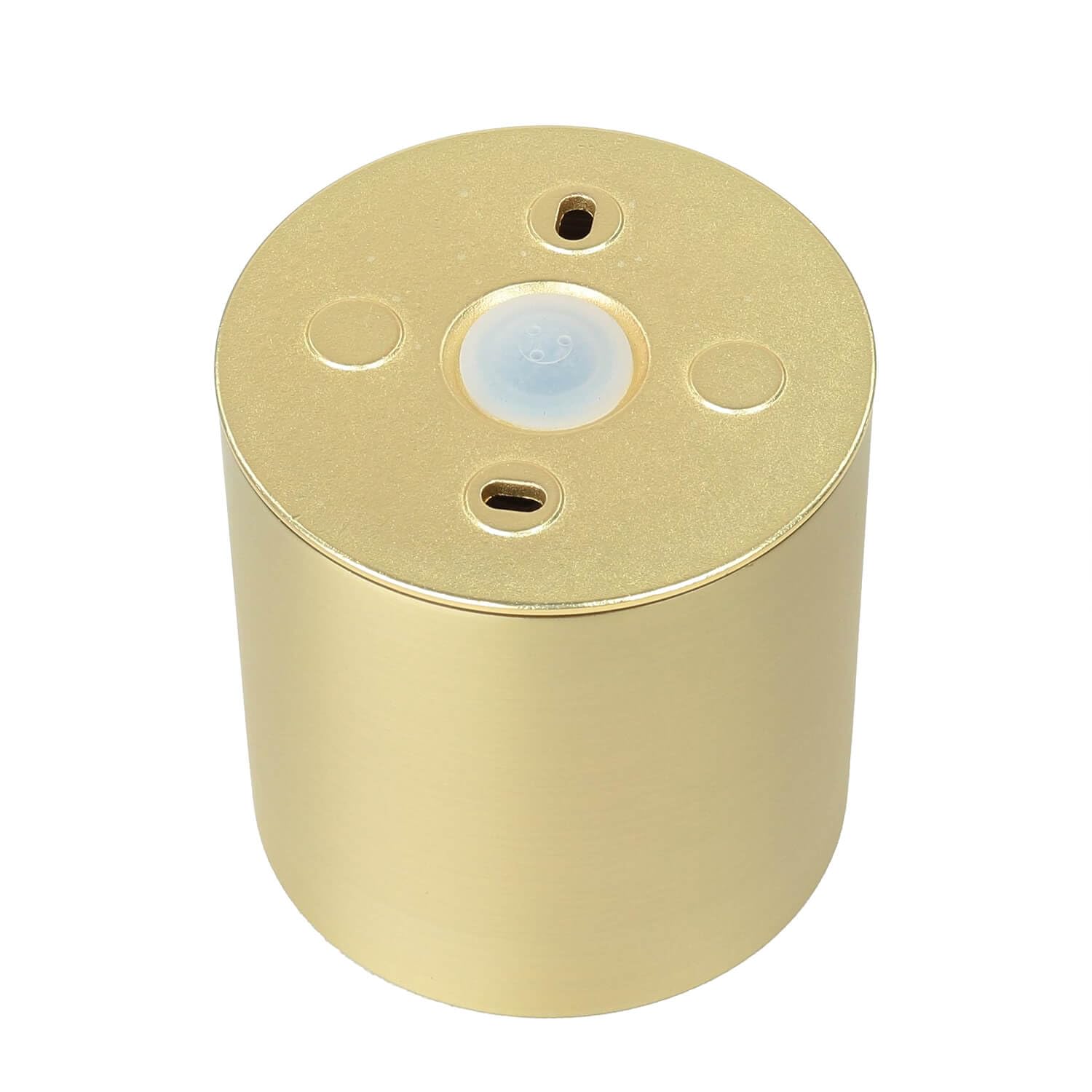 Licht-Erlebnisse Deckenstrahler Aluminium in Gold IP44 Bad Küche Flur 8,5 cm rund GU10 Zeitlos elegant stilvoll akzentuiert kleiner Deckenspot Badezimmer AZORK
