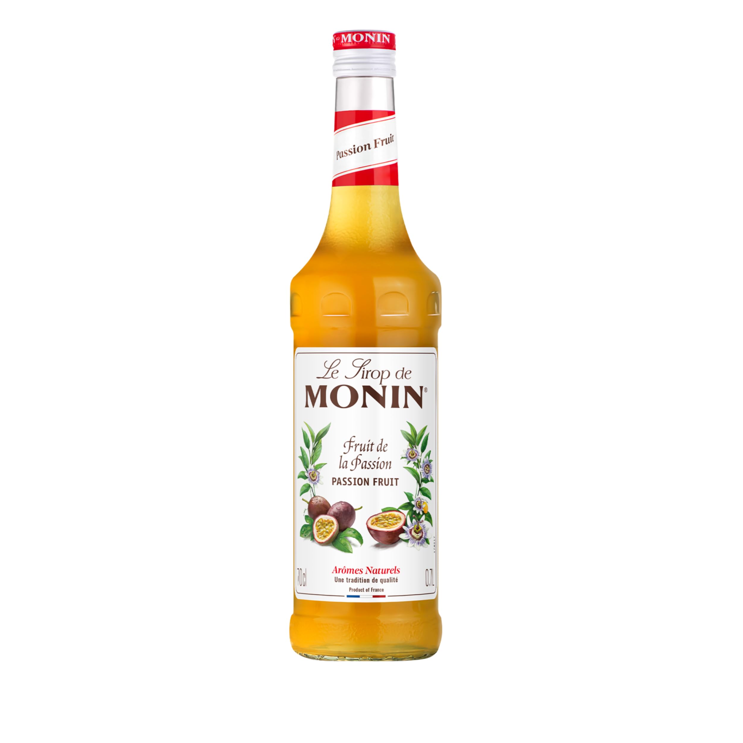 MONIN - Assortiment Sirop MONIN Saveurs Mangue et Fruit de la Passion - Pour Cocktail Avec ou Sans Alcool, Thé Glacé, Limonade - Arômes Naturels - Bouteille en Verre - 2 x 70 cl