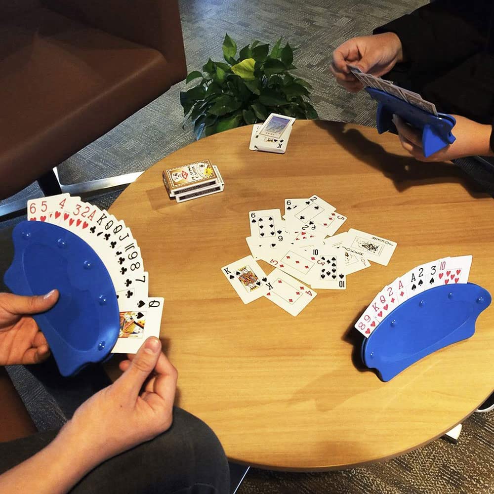 4 PZ PORTA carte di plastica per anziani, affari, giochi, bambini - giochi da tavolo EUR 8,32