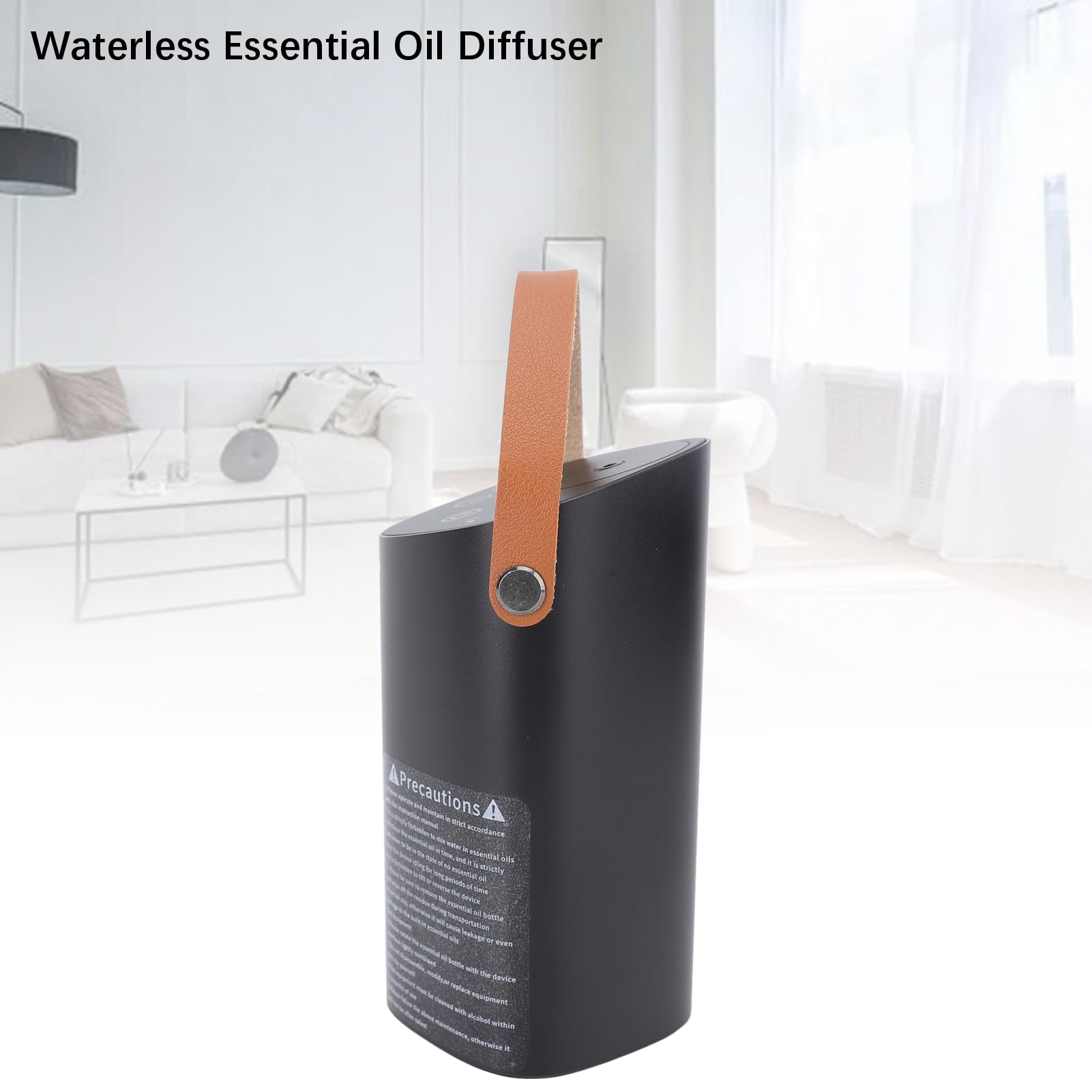 GOWENIC Diffusore di Oli Essenziali Senza Acqua per Auto, Diffusore di Aromaterapia Portatile in Alluminio con Timer, Macchina per Fragranze per Auto a Basso Rumore per Ufficio Camera da Letto, di