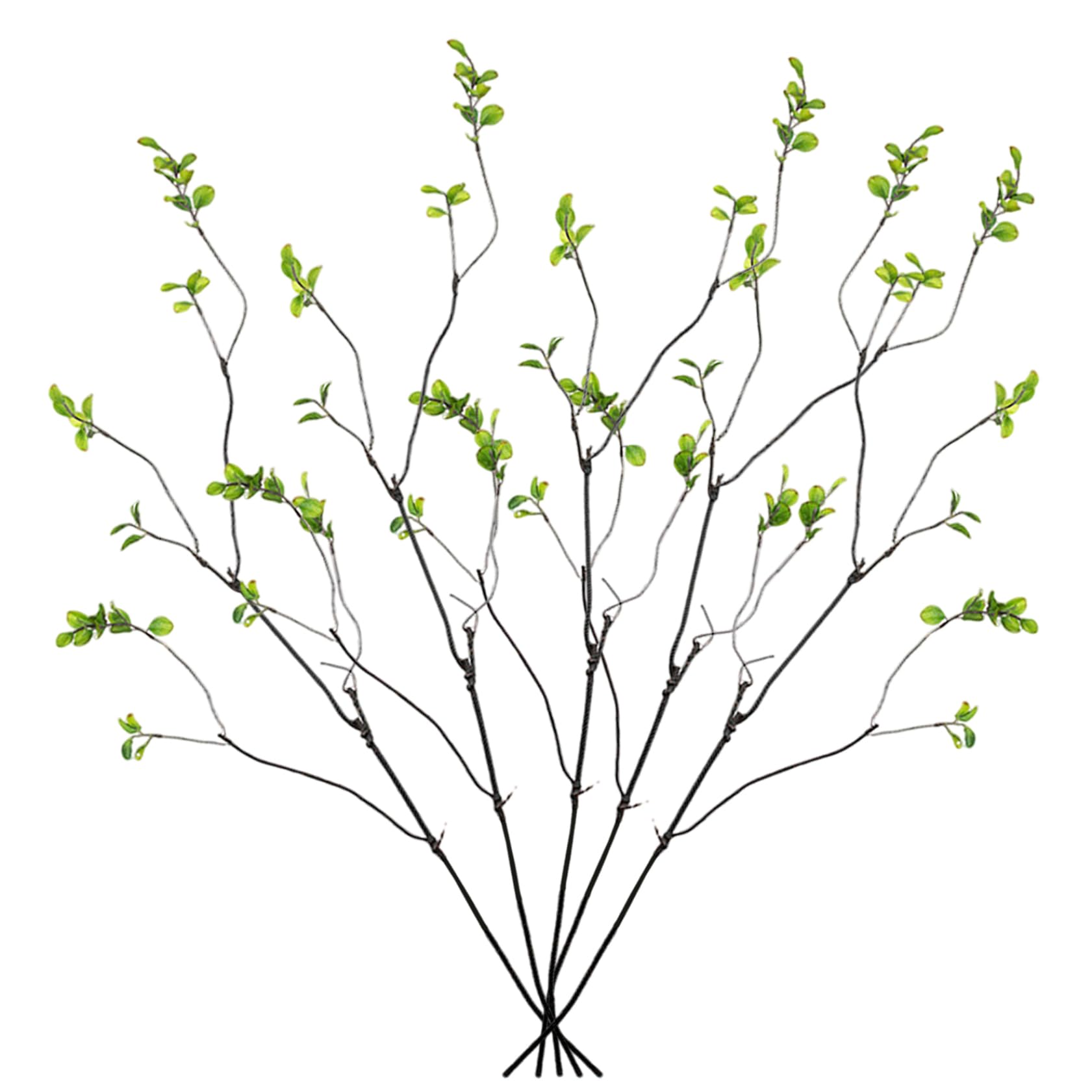 Comebachome 5PCS Stems for Vase, Realistic Touch Faux Greenery Stems, Bendable Ficus Branches for Home Office Wedding Table Centerpiece Decor, Uso al aire libre