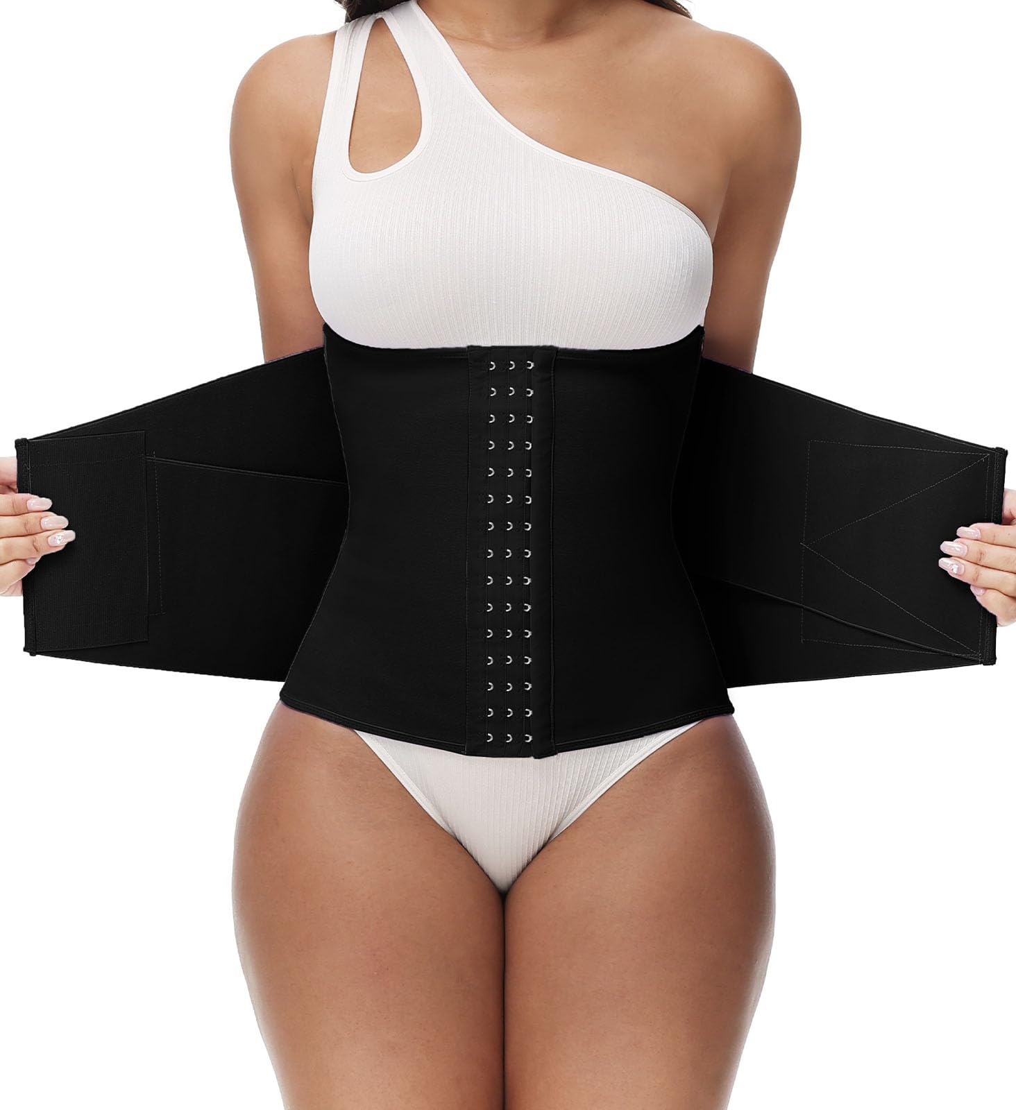 SHAPSHE Sweat Waist Trainer Corset for Women Sweet Belly Waist Trimmer Tummy Wrap Sport Workout Postpartum Sauna Belt Band