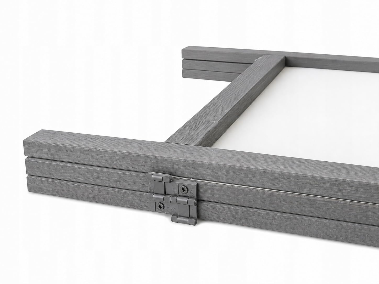 Paravent Japanisch weiß minimalistisch Faltbar aus Holz grau - 2el