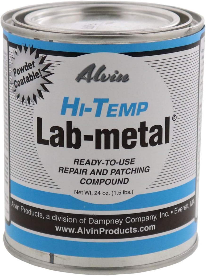 Alvin 24 oz Lab Metal Repair and Patching Compound Withstands Temps Up to 1000F