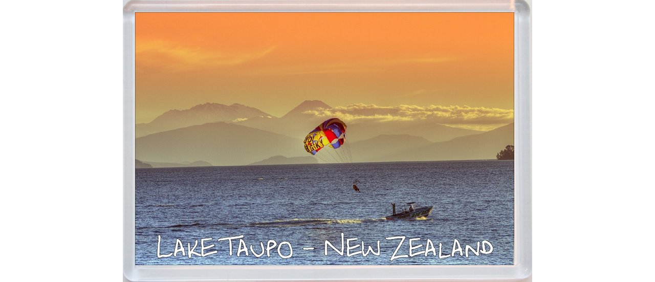 Lake Taupo - New Zealand - Jumbo Fridge Magnet