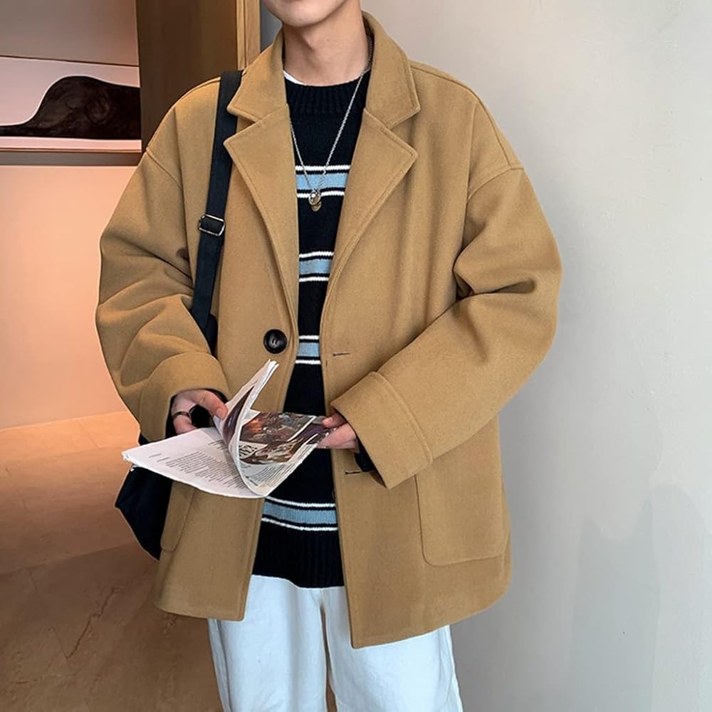 Amazon | [Faichooseouse] チェスターコート メンズ