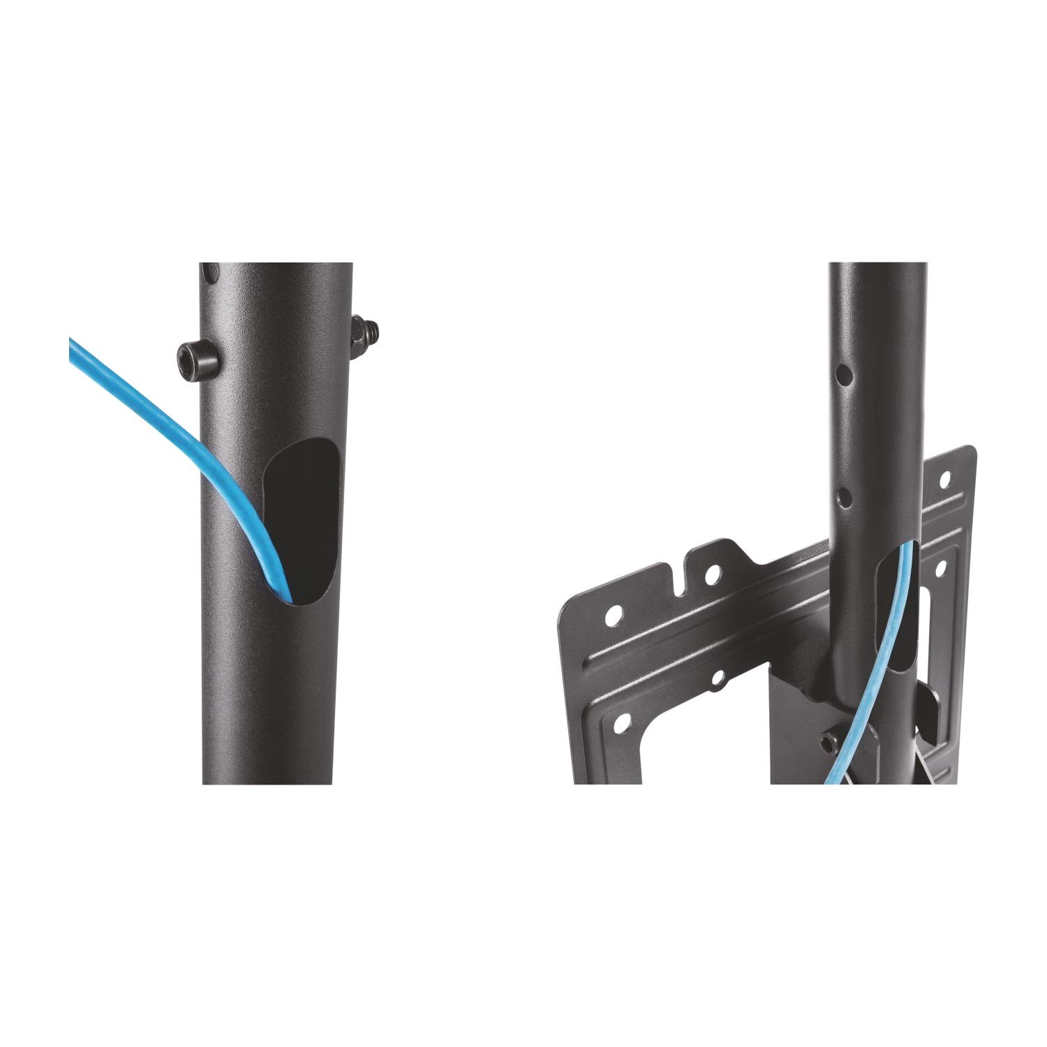 AISENS Soporte DE Techo Giratorio, INCLINABLE, Extensible para Monitor/TV 50KG DE 23-43, Negro (Paquete de 2)
