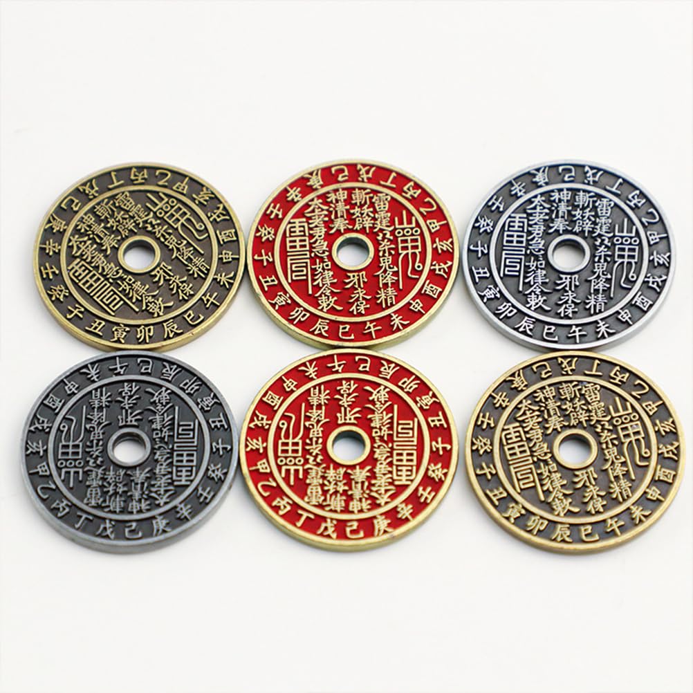 2 Monedas Chinas De La Suerte De Bronce - Feng Shui Para Riqueza Y Protección - Diámetro 2.8 Cm - Decoración De Año Nuevo Y Amuleto