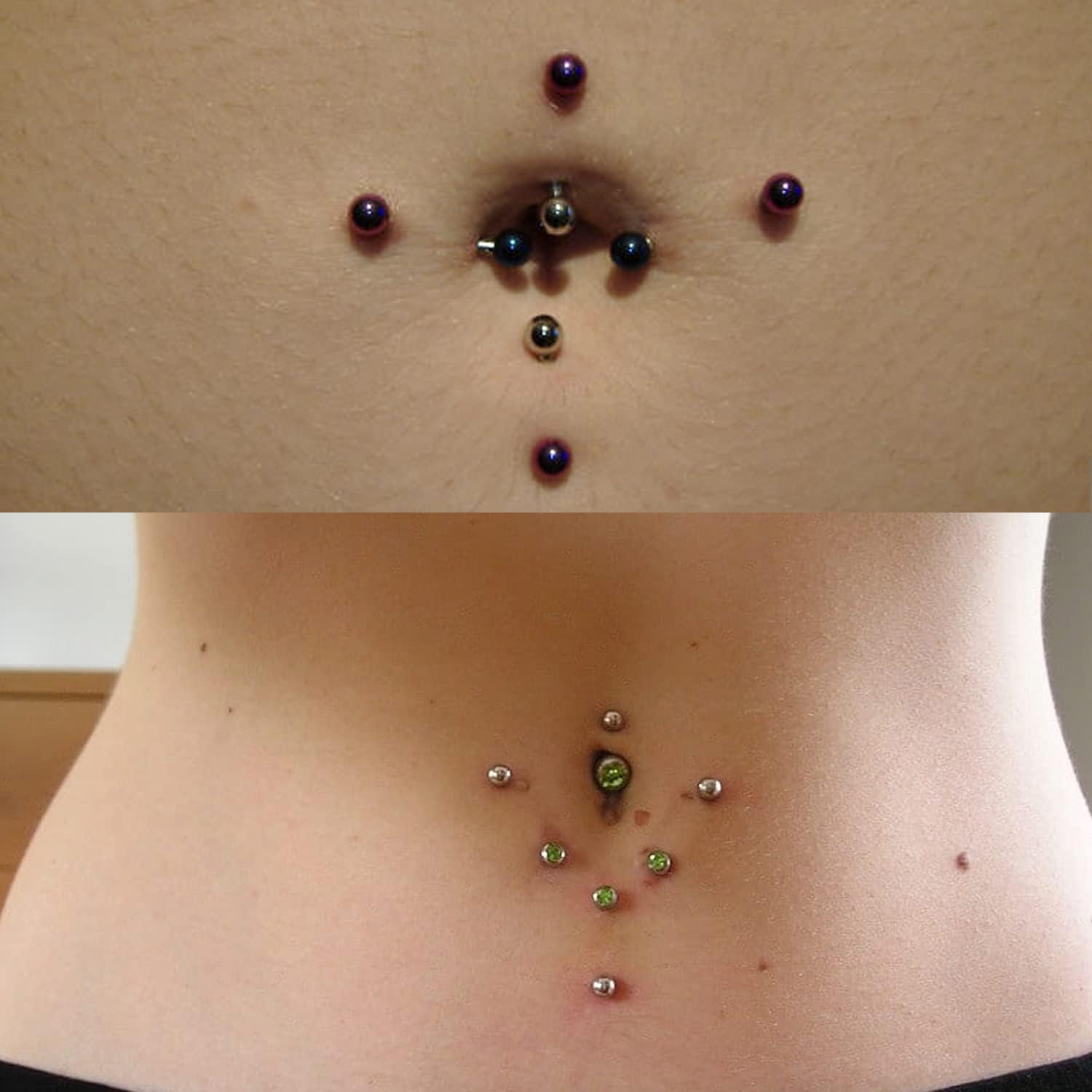 FECTAS 14g Belly Button Rings Small Petite Surgical Steel CZ Petite Navel Ring for Women Body Piercing Jewelry select Barbell Len 6mm 8mm 10mm 12mm Rose Gold Silver - Image 5