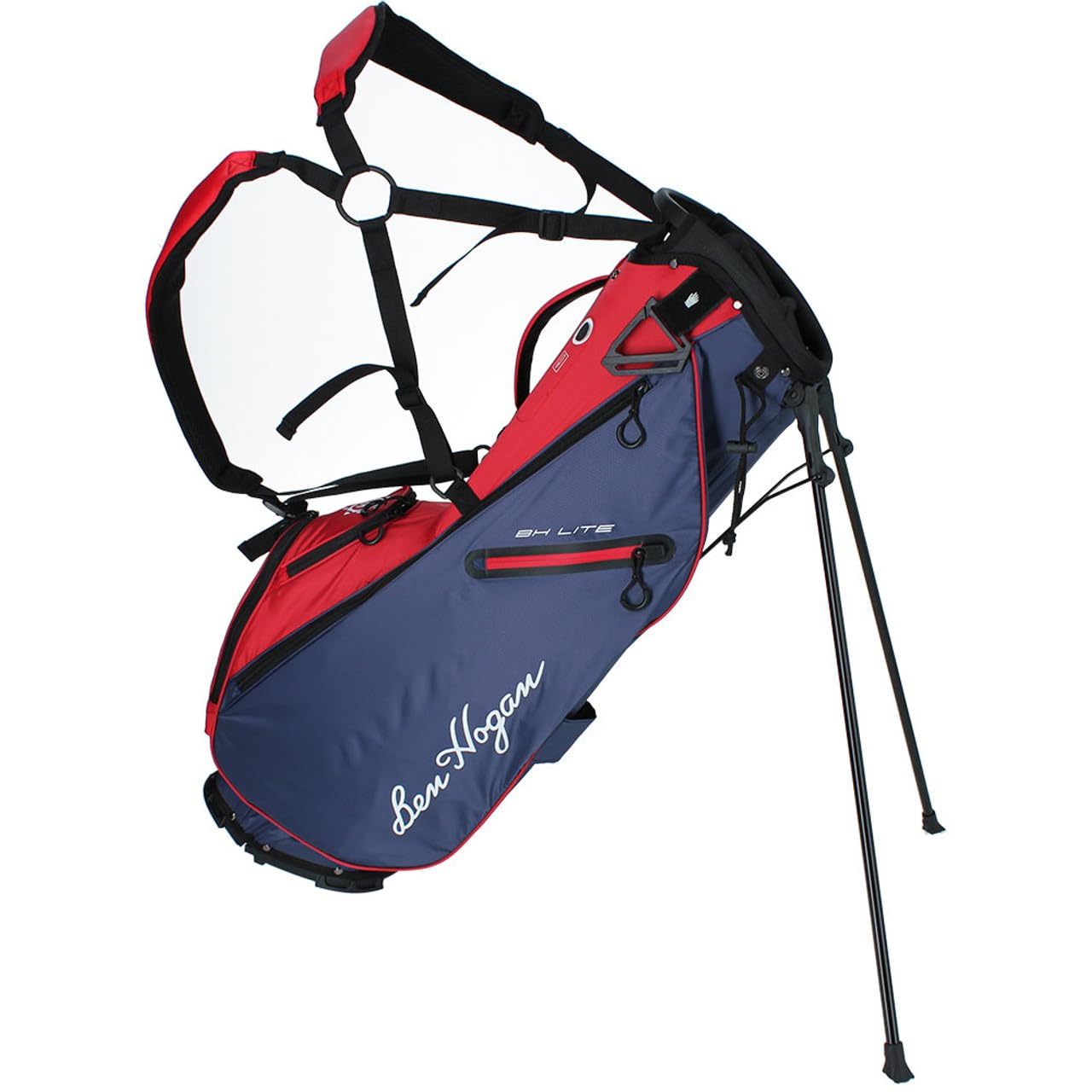 Ben Hogan BH-Lite Lightweight Stand Bag (Blue/Red)