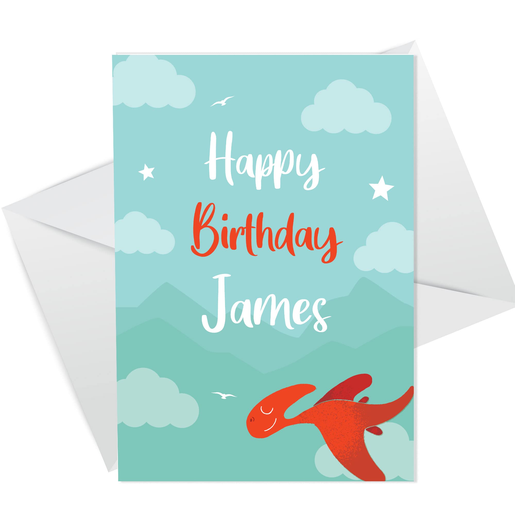 PERSONALISED Birthday Card For Son 1st 2nd 3rd 4th 5th Dinosaur Design Handmade Card