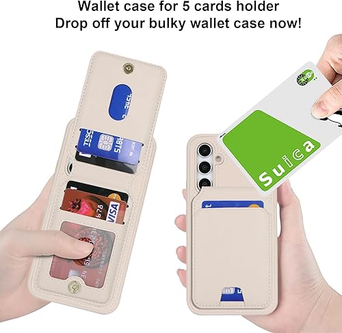 Miniatura 99 de Havaya Funda tipo cartera para Samsung Galaxy A54 0.18 oz para Samsung Galaxy A54 5G, funda con tarjetero y ranuras para tarjetas de crédito