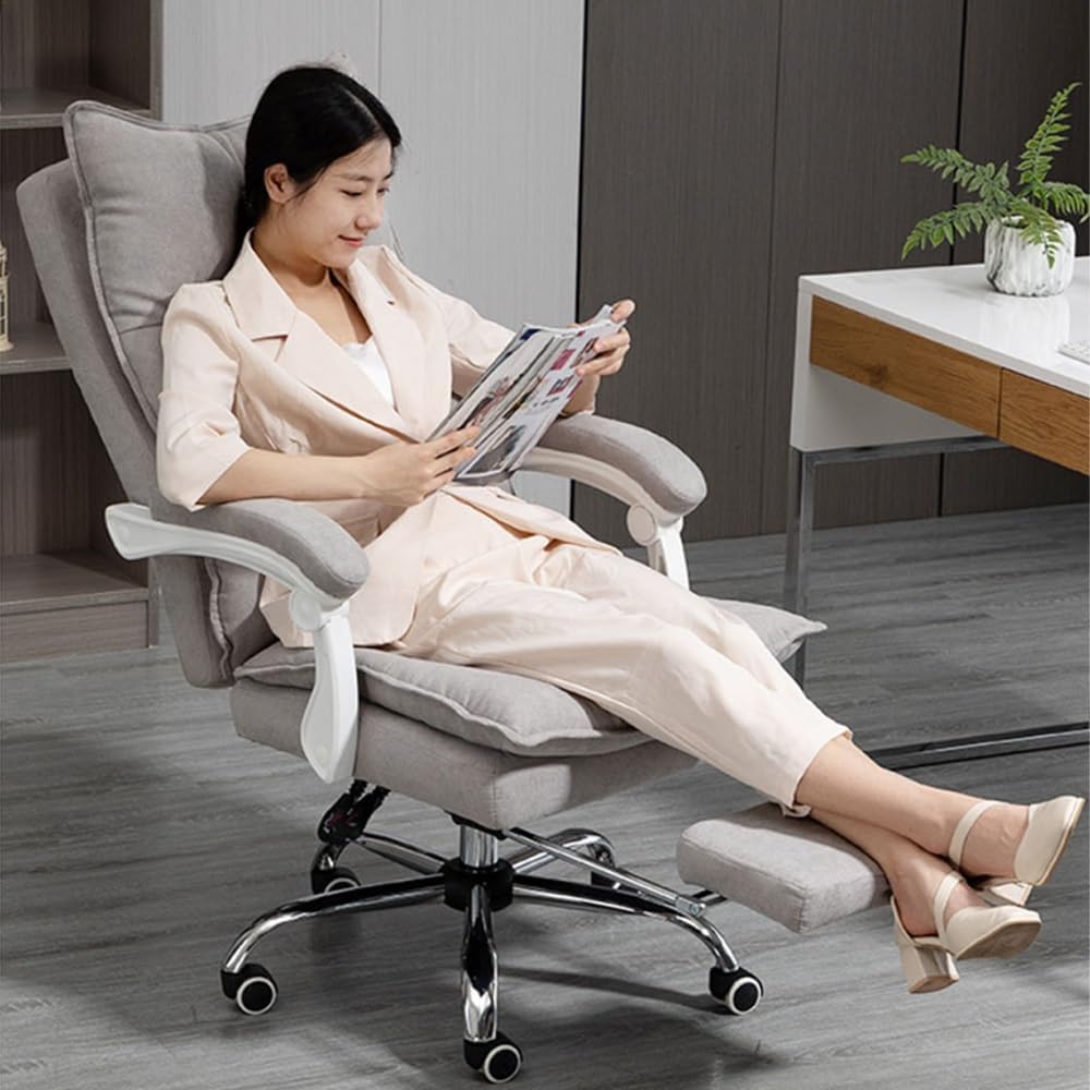 Leisure Backrest Furniture, Massage Office Chair Ergonomics Computer Back Brace Stool Simplicity Modern Furniture Lifting and Lowering Rotate Mobile, Bedroom Study Swivel Chair