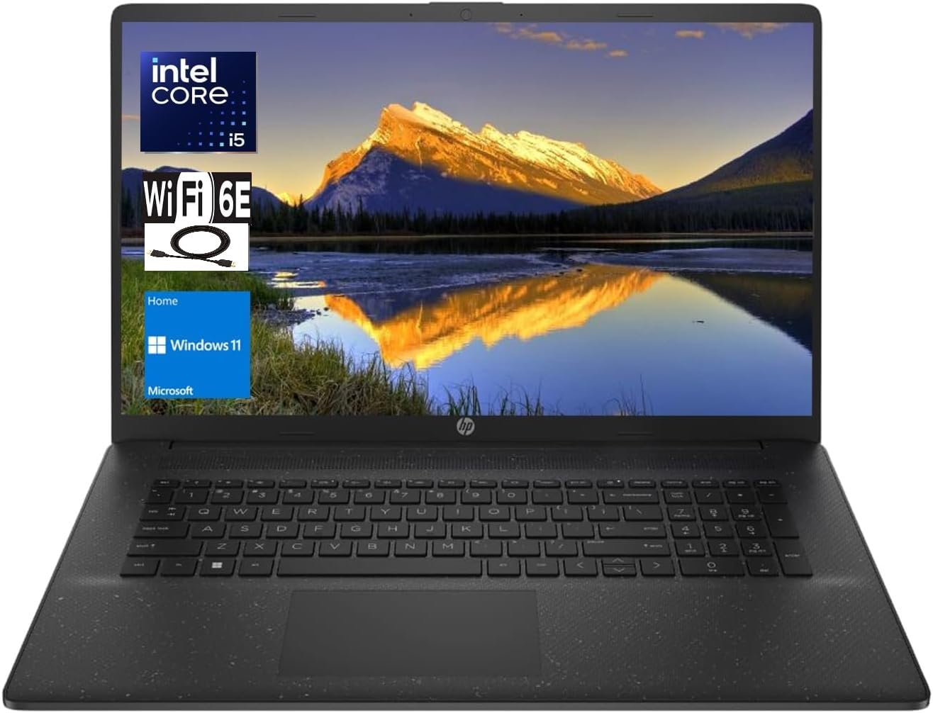 HP 17.3" HD+ BrightView Display, Intel Core i5-1334U 10-Core Processor, 16GB RAM 1TB PCIe SSD, Full-Size Keyboard, Wi-Fi 6, Bluetooth 5.3, Webcam,