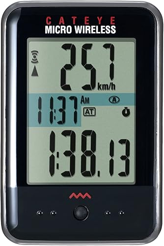 CAT EYE - Micro computadora inalámbrica para bicicleta, color negro