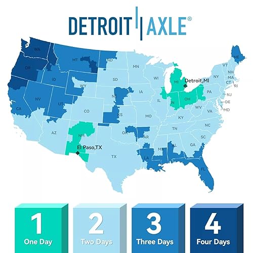Miniatura 25 de Detroit Axle - Buje de cojinete de rueda delantera 4WD para Ford F-250 F-350 Super Duty 1999-2004, Excursion 2000-2002, Cojinete de rueda y conjunto