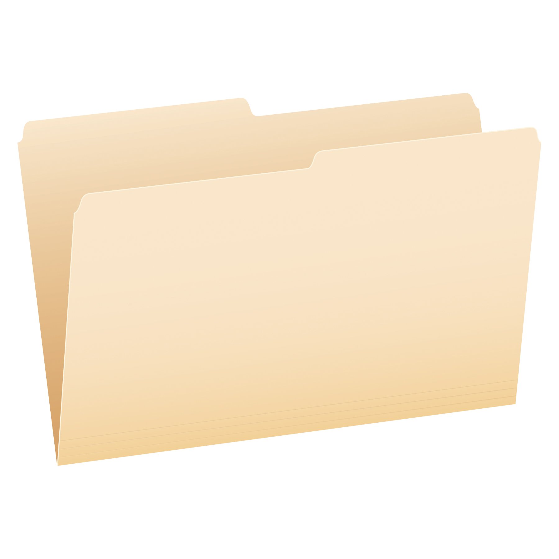 Pendaflex File Folders, Legal Size, Manila, 1/2 Cut, 100/BX (753 1/2)