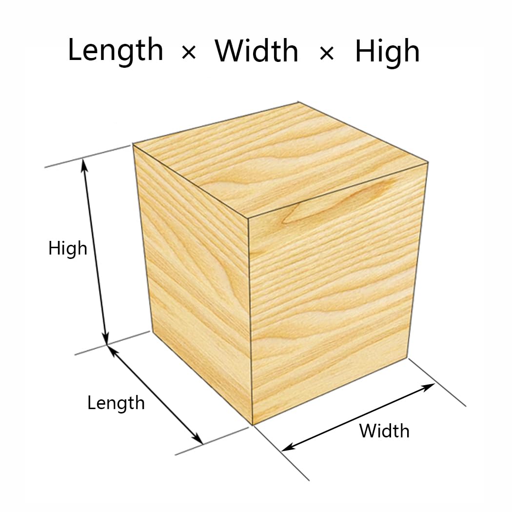 VGGBNG Wooden Furniture risers, 4 Pcs Bed Risers Solid Wood Furniture Raisers Support Up to 500kg Sofa Support Legs Square Table Lifts Increased Device(8 x 8 x 15cm)