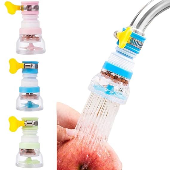 Tap filter, Tap extender for kitchen sink, Flexible Anti Splash Water Saving Movable Sink Faucet (Randam Colour)