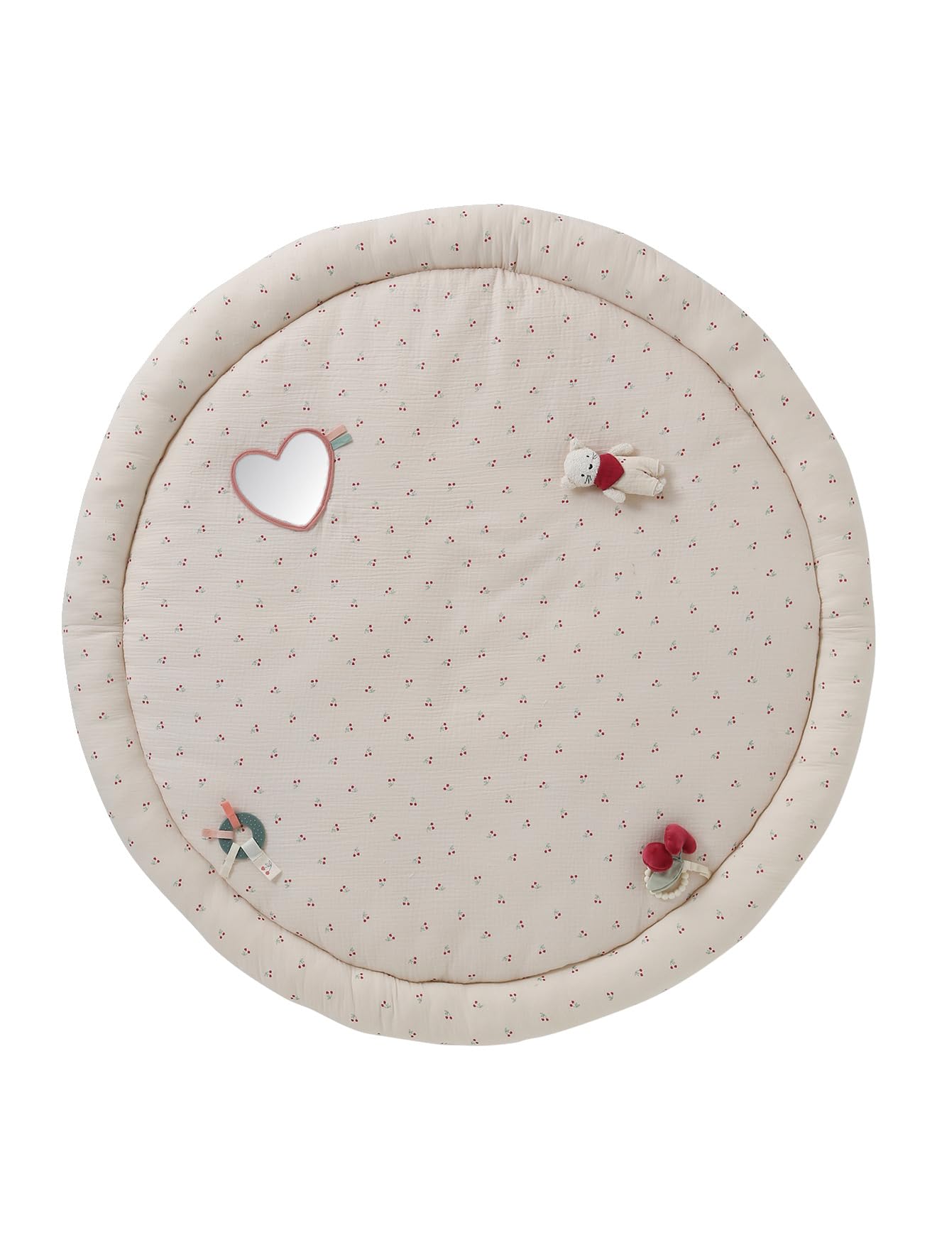 VERTBAUDET Jouet Bébé Tapis d'Éveil avec Arches et Rebord Cherry TU