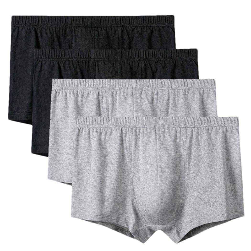 keusyoi 4 Stück/Los Herren Höschen Herren Unterhosen Shorts Boxershorts Unterwäsche Baumwolle Slips Große Größe