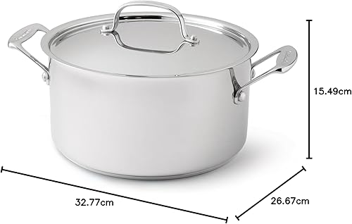 Miniatura 3 de Cuisinart 744-24 Chef's Classic - Olla de acero inoxidable con tapa, 6 cuartos de galón, color plateado