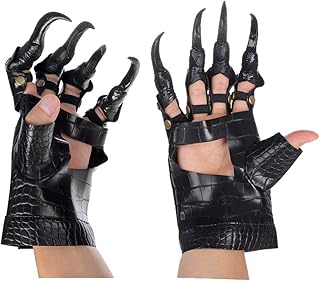 Alodidae Black Dragon Claw Gloves Halloween Monster Nail Gloves Carnival Party Costume Accessories Medium