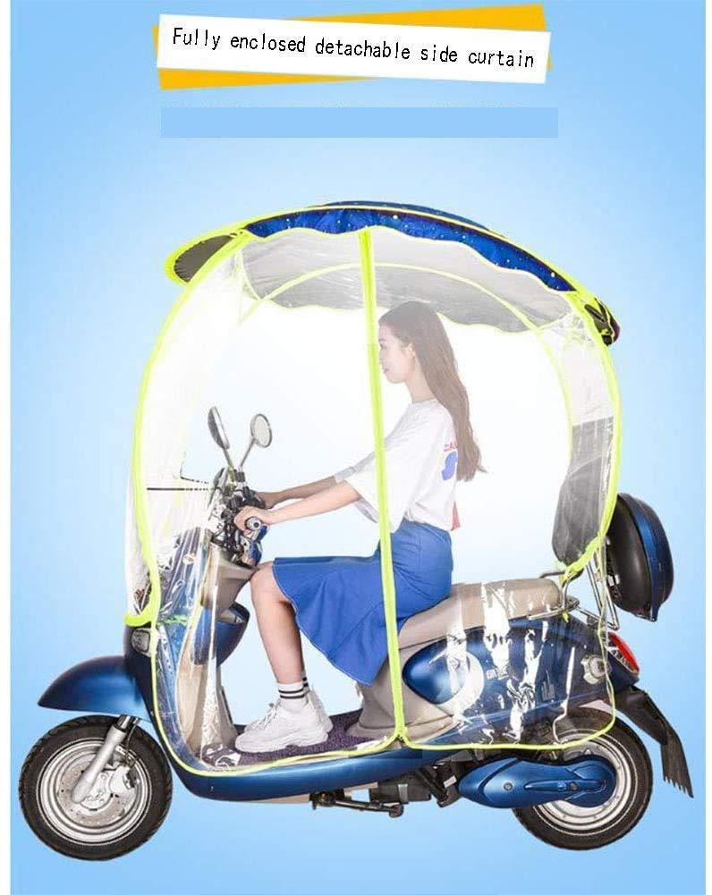 Pokrowiec przeciwdeszczowy na skuter inwalidzki Pokrowiec przeciwdeszczowy na motocykl, Uniwersalny pokrowiec przeciwdeszczowy na motocykl Markiza na silnik elektryczny skuter Parasol Osłona przeciw