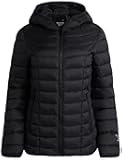 Womens Puffer Jacket - Lightweight Quilted Snow Glacier Shield Zip Up Bubble Winter Coat for Women with Hood & Pockets