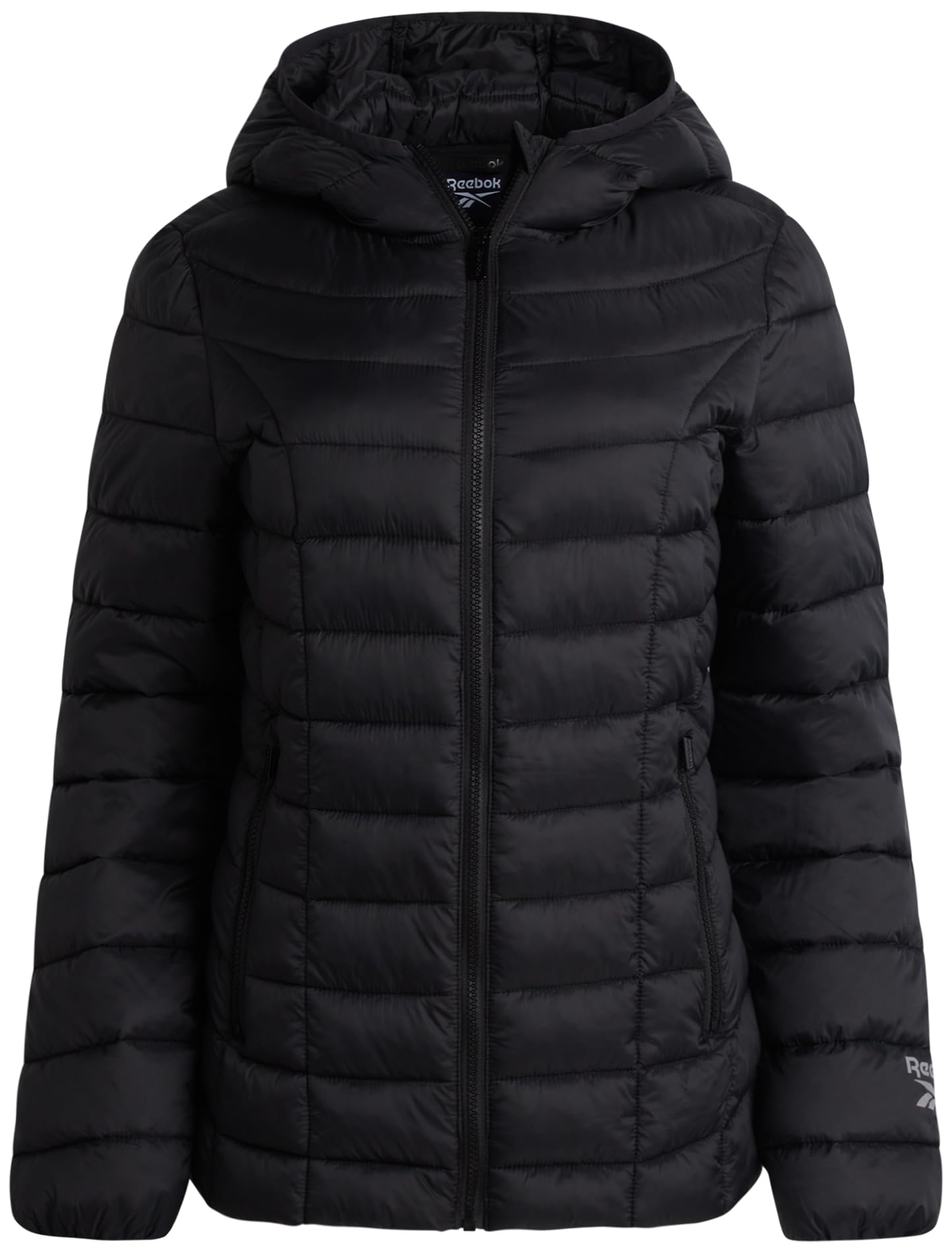 Reebok Women Jacket - Packable Quilted Puffer Coat – Casual Jacket for Women (S-XL), Black Ink, S