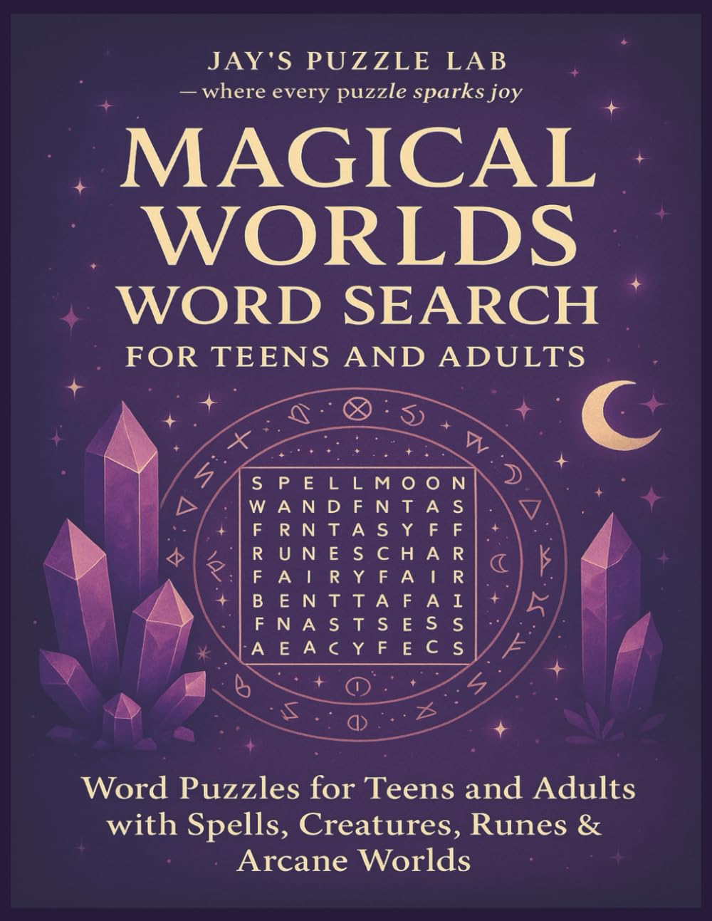 Magical Worlds Word Search for Teens and Adults: Word Puzzles for Teens and Adults with Spells, Creatures, Runes and Arcane Worlds