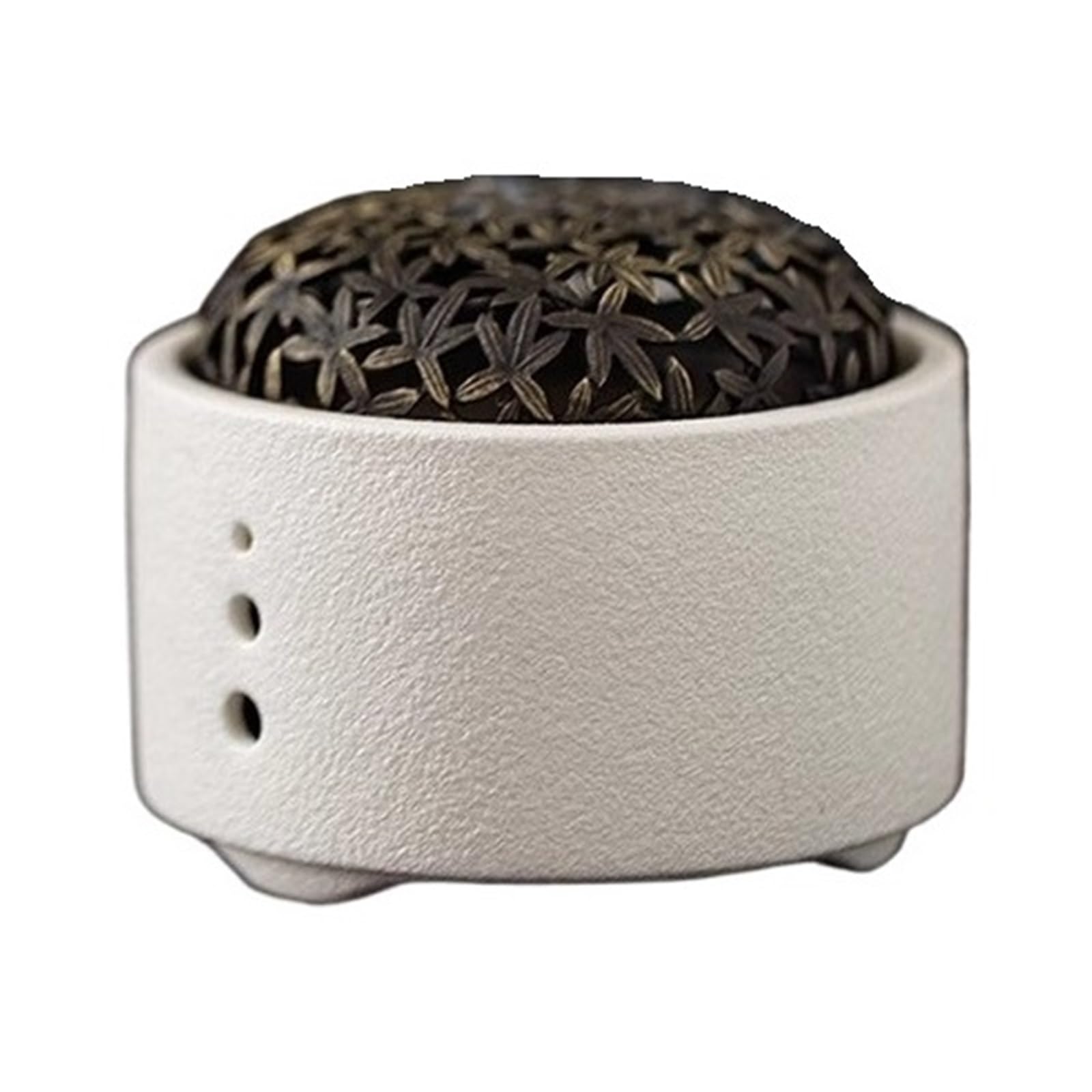 MLYPRU Ceramic Garlic Keeper for Counter for Kitchen, Creative Garlic Storage Container Onion and Garlic Preservation, Garlic Holder Countertop(White,A)